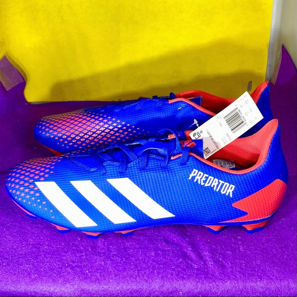 Adidas Predator 20.4 FxG Soccer Cleats Men's Size 13 FV3164  New Blue Red White